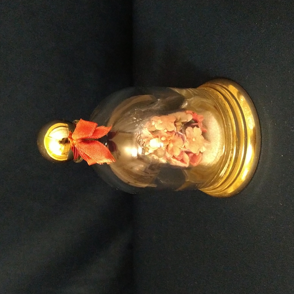 Vintage 1973 Avon Bell Jar Floral Bottle Field Flowers Fragrance Cologne